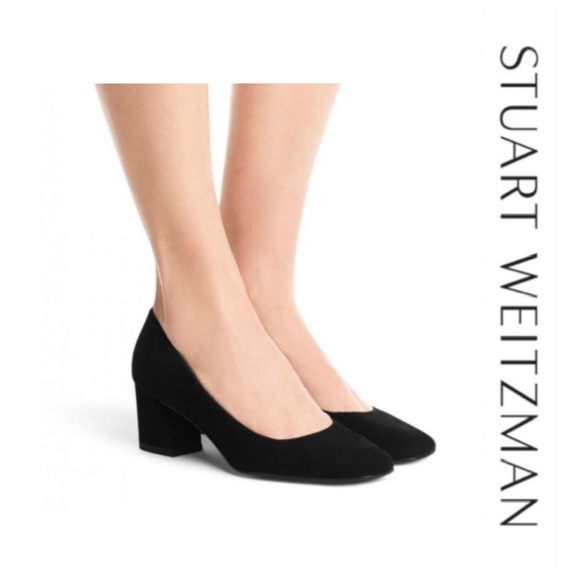 Stuart Weitzman Shoes - 🆕 {STUART WEITZMAN} ‘Peau de Soie’ Classic Black Pump • Size 10.5